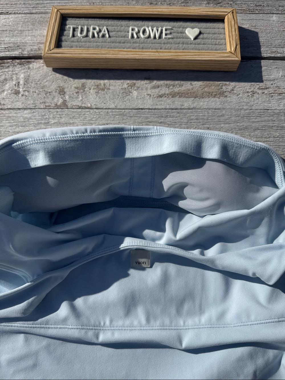 Vuori AllTheForm Support Tank Light Mist blue Women's Medium NWT - Picture 6 of 8